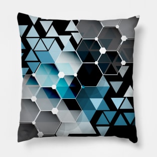 honeycomb abstraction Pillow