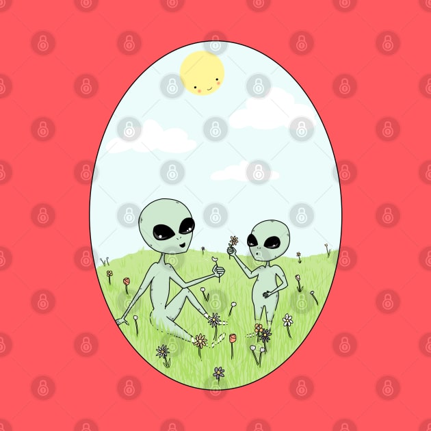 Spring Aliens by Little Spooky Studio