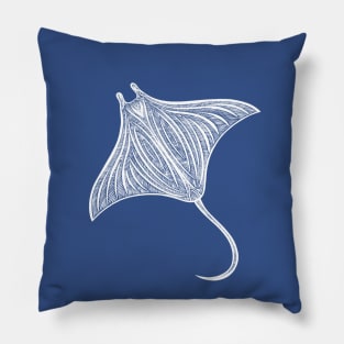 Manta Ray - marine animal lovers' design Pillow