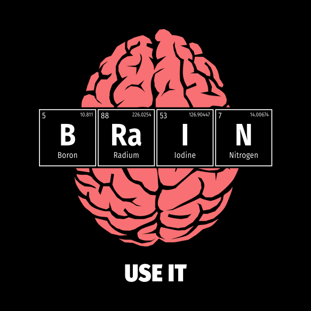 Brain Periodic Table Elements Funny by Vermilion Seas