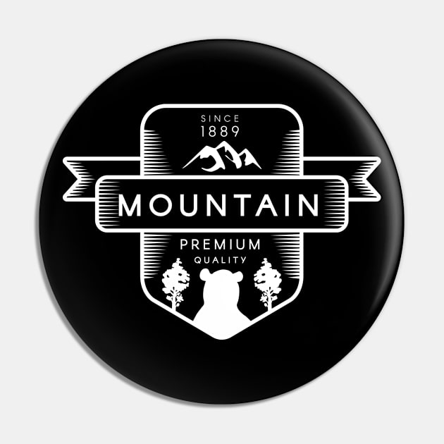 Mountain Premium Pin by Rizaldiuk