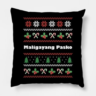 Tagalog Christmas Maligayang Pasko Pillow