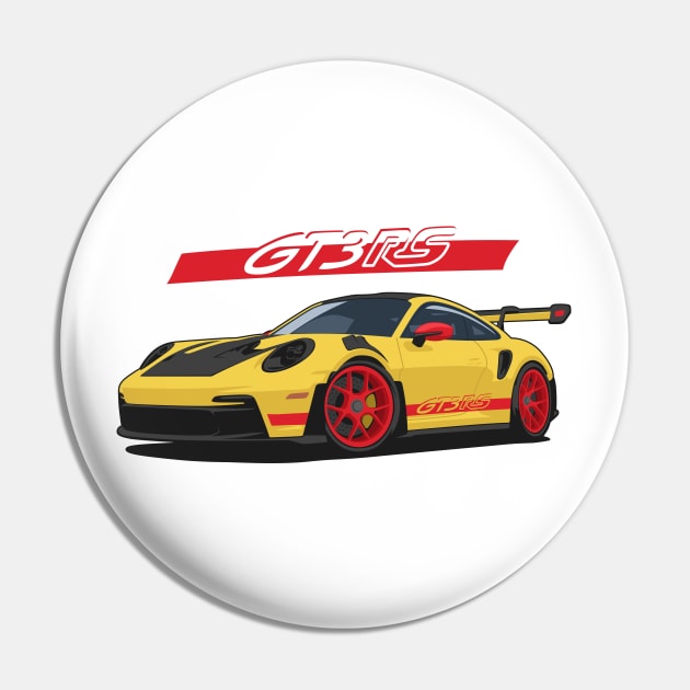 Car 911 gt3 rs yellow red Pin by creative.z