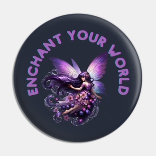 Enchant Your World - Plum Pixie Pin