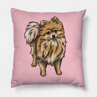 Cute Pomeranian dog Pillow