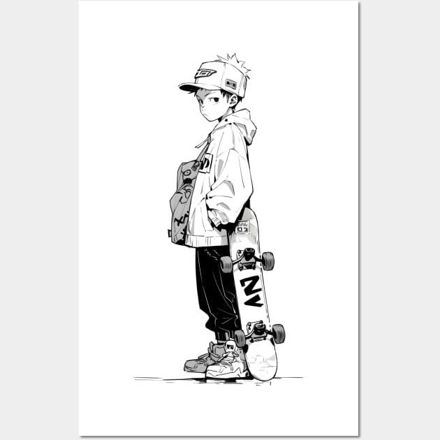 Skater Manga Anime Boy