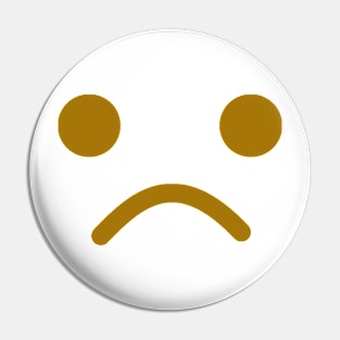 Sad Minifig Face Pin