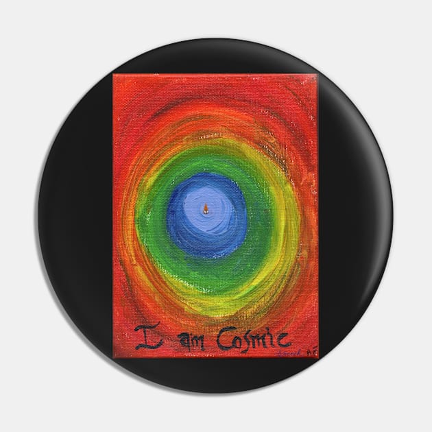 I Am Cosmic Pin by anufrench