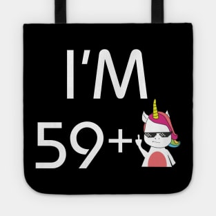 I Am 60 Years Old Funny Unicorn 60th Birthday Gift Tote