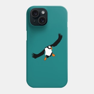 Puffin fly in Phone Case