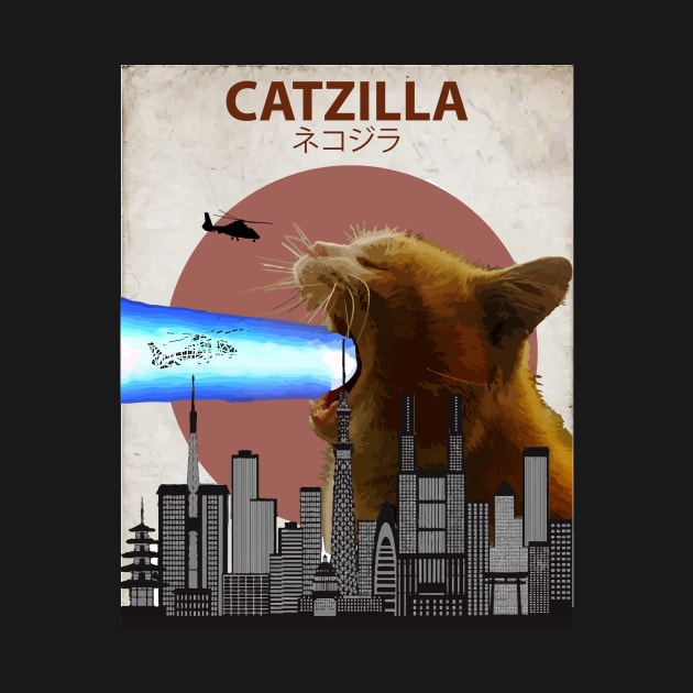 Catzilla - Giant Cat with Mouth Lasers by Animalzilla