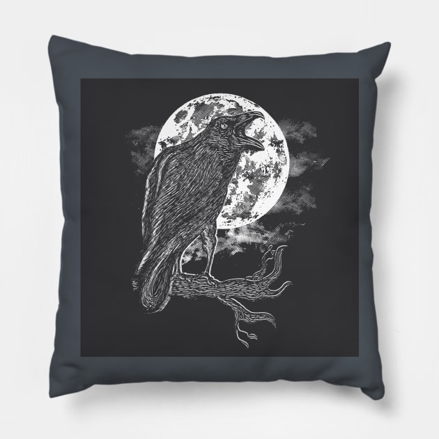 Night Caw Pillow by Daletheskater