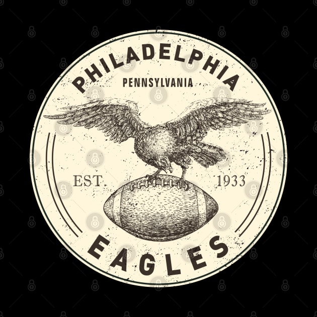 Vintage Philadelphia Eagles 1 by Buck Tee by Buck Tee