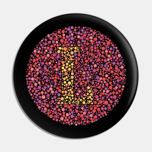 Letter L Ishihara Test Pin