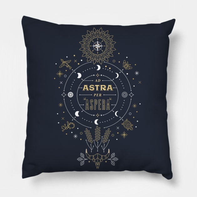 Ad Astra Pillow by CatCoq