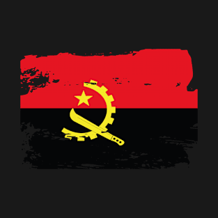 Official Angola Flag Angolan Country Pride Vintage T-Shirt