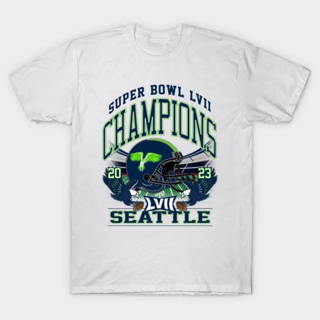 Seattle Super Bowl Champions 2023 - Seattle Seahawks - T-Shirt