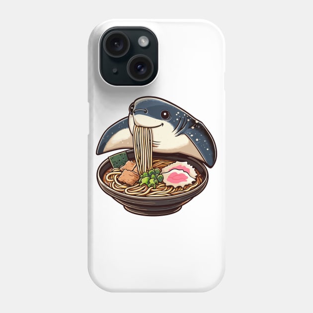 Eagle Ray Eating Ramen Phone Case by MoDesigns22 