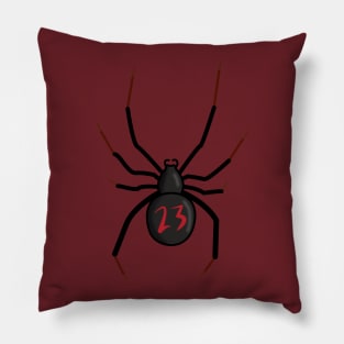 Lucky Number Black Widow Pillow