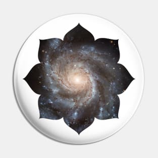 Lotus Flower Galaxy Yoga Meditation Zen Pin