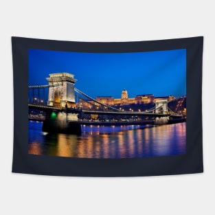 Danube & the chain bridge - Budapest Tapestry