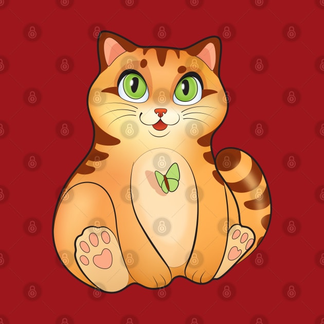 Cute kitten, Red Kitty Cat by Yulla