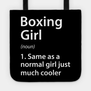 Boxing Girl Definition Tote