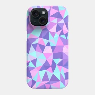 Purple, Pink, Aqua Multicolored Geometric Pattern Phone Case