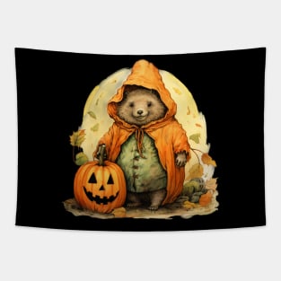 Wombat Trick or Treater Tapestry