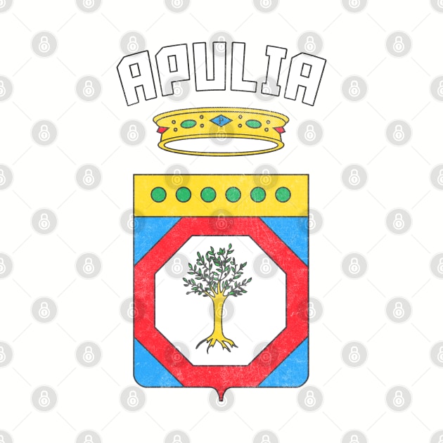 Apulia / Puglia Italy Region Coat of Arms / Vintage Style by DankFutura