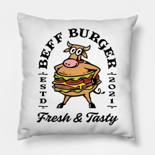 Beef Burger, Fresh and Tasty Pillow