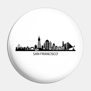 San Francisco Skyline Pin