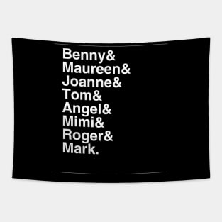 Rent Characters Tapestry