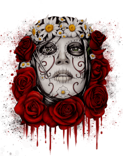 DAY OF THE DEAD "ROSES" Magnet