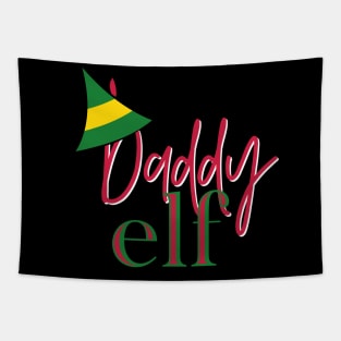 Daddy Elf Christmas Shirt Tapestry