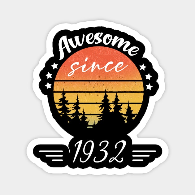 Awesome Since 1932 90th Birthday Magnet by foxfieldgear