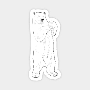 Standing polar bear Magnet
