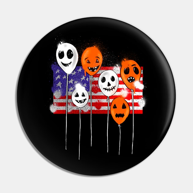 Balloon Halloween pumpkin Pin by terror machine std