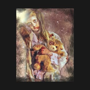 Zombie Girl with Teddy T-Shirt