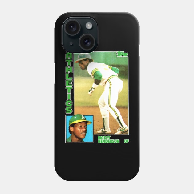 CARD Rickey Henderson Record Stealer Phone Case by ngaritsuket