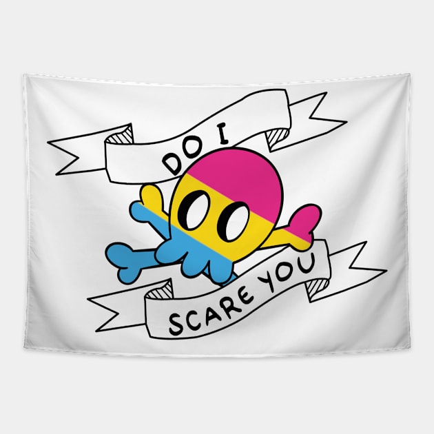 do i scare you funny pansexual Tapestry by Erekjo