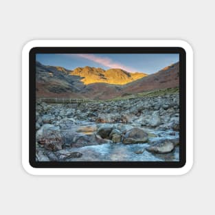 Crinkle Crags Winter Sun Magnet