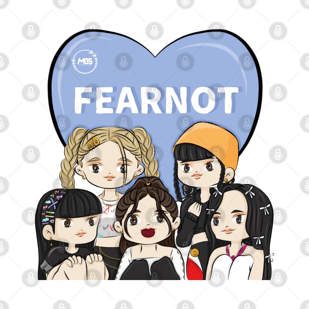 CHIBI le sserafim showing her love for fearnot by MBSdesing 