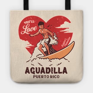 Vintage Surfing You'll Love Aguadilla, Puerto Rico // Retro Surfer's Paradise Tote