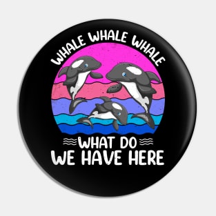 Funny Whale Pin