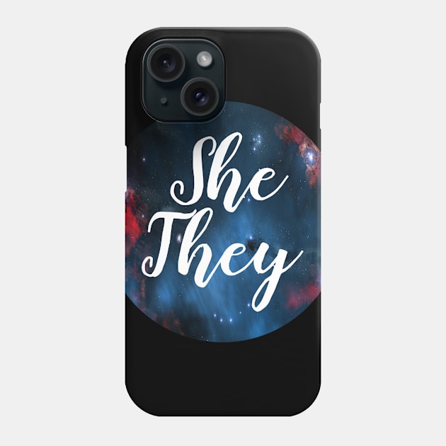 She/They Phone Case by SJAdventures