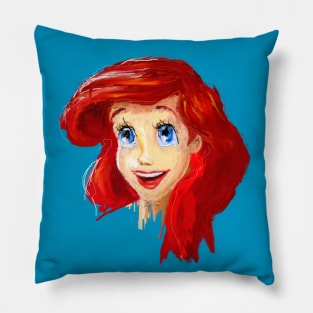 Mermaid Portrait Pillow