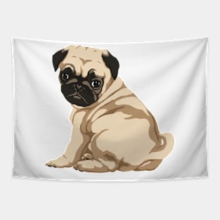 Pug Puppy Tapestry