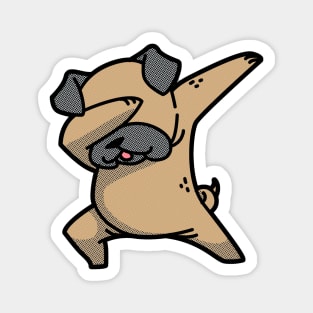 Dabbing Dog Magnet