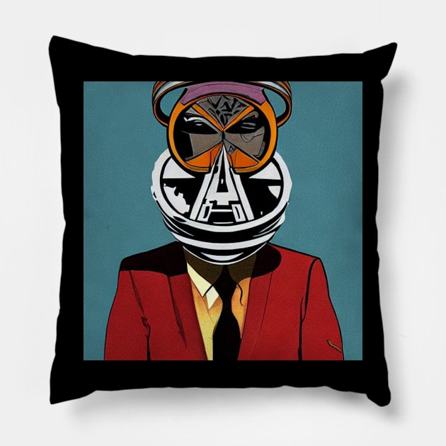 All seeing businessmen Pillow by Dreamcore